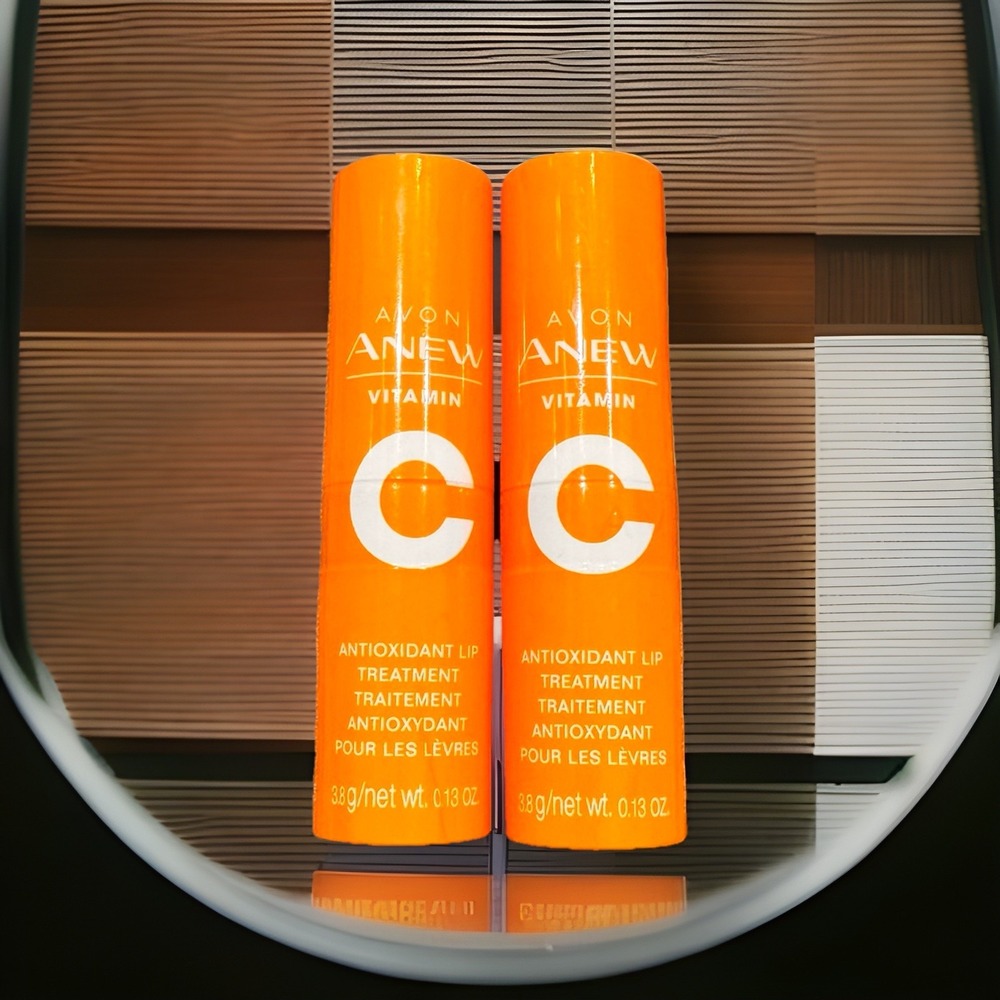 Lot of 2 Avon Anew Vitamin C Antioxidant Lip Treatment NEW Sealed Vit C & E
